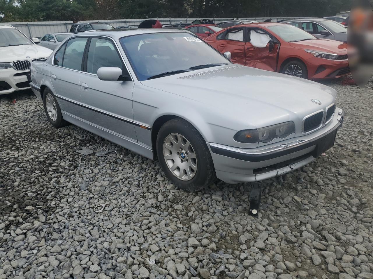 2000 Bmw 740 I Automatic Silver vin: WBAGG8340YDN76180