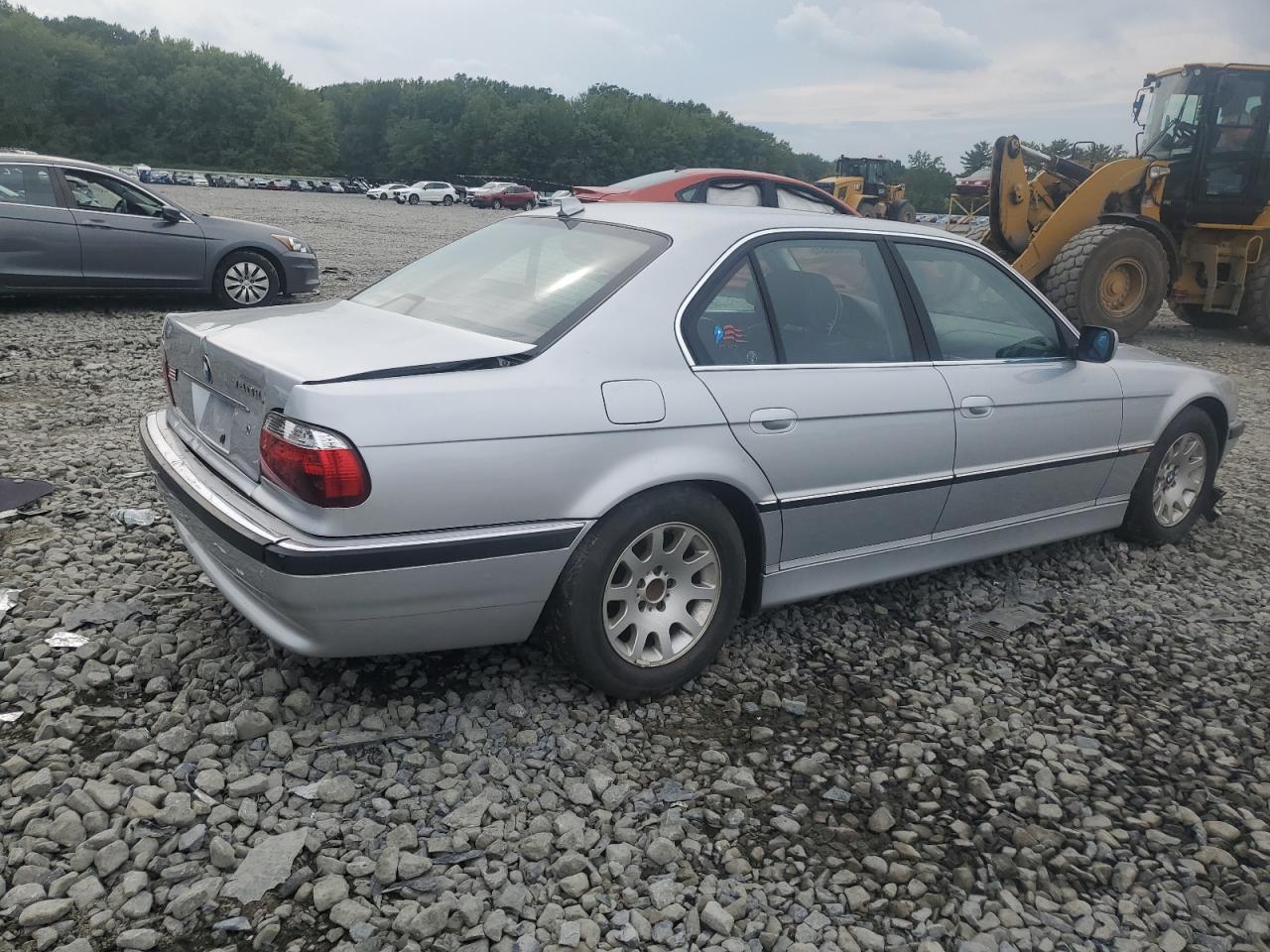 2000 Bmw 740 I Automatic Silver vin: WBAGG8340YDN76180