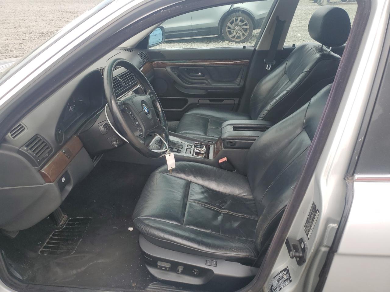 2000 Bmw 740 I Automatic Silver vin: WBAGG8340YDN76180