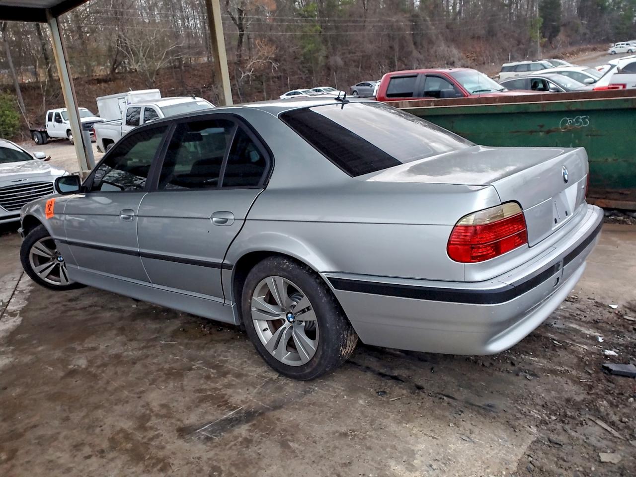 2001 Bmw 740 I Automatic Silver vin: WBAGG83411DN85816