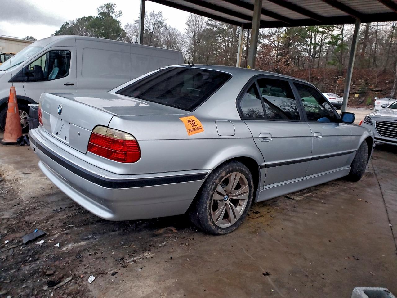 2001 Bmw 740 I Automatic Silver vin: WBAGG83411DN85816