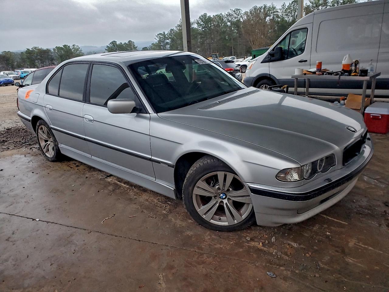 2001 Bmw 740 I Automatic Silver vin: WBAGG83411DN85816