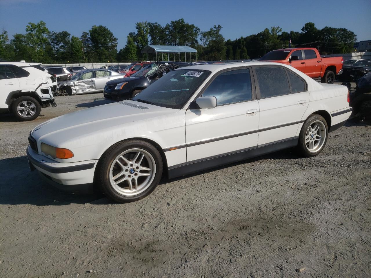 2000 Bmw 740 I Automatic   White vin: WBAGG8341YDN77869