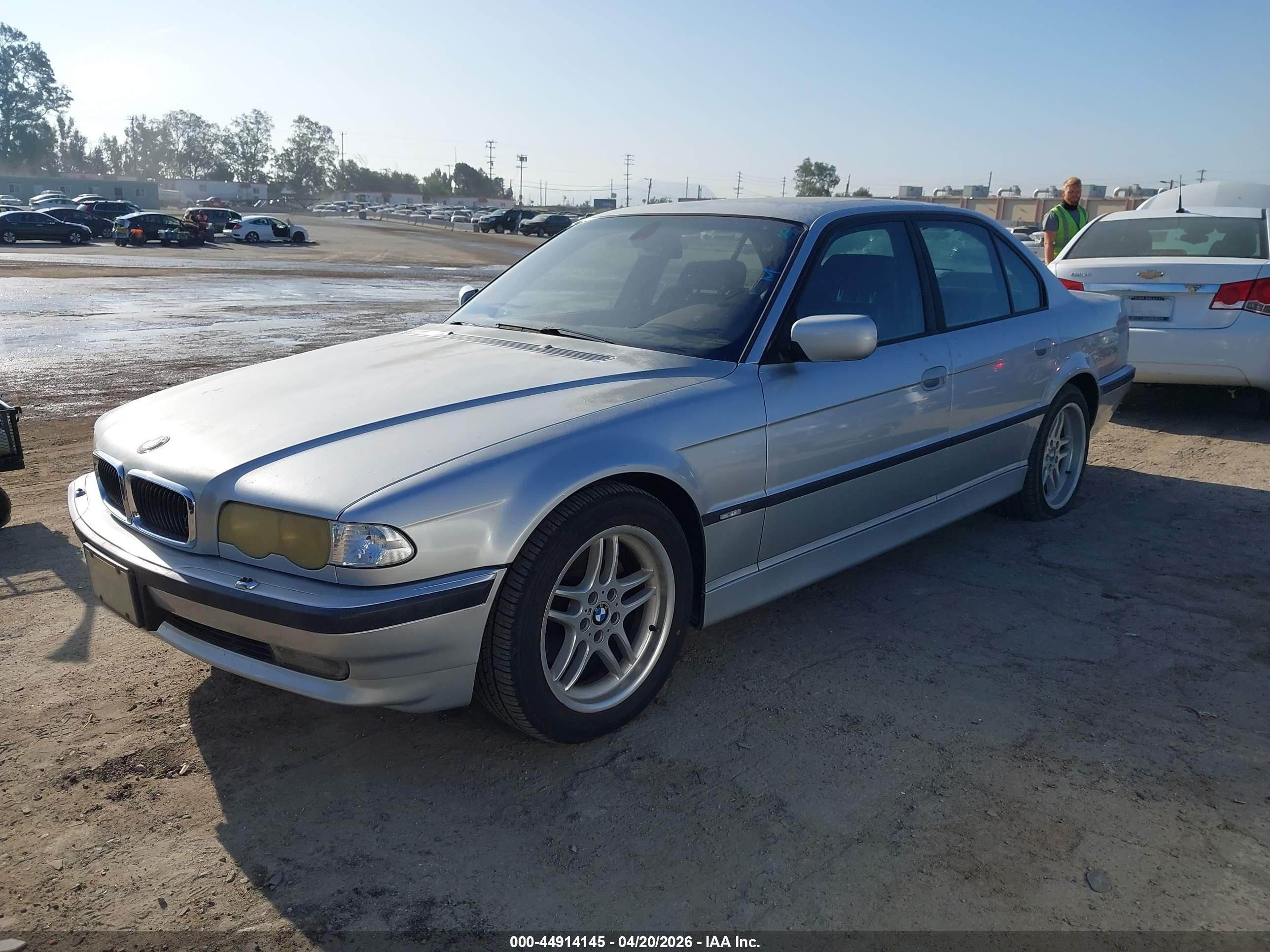 2001 Bmw 740ia   Silver vin: WBAGG83421DN83007