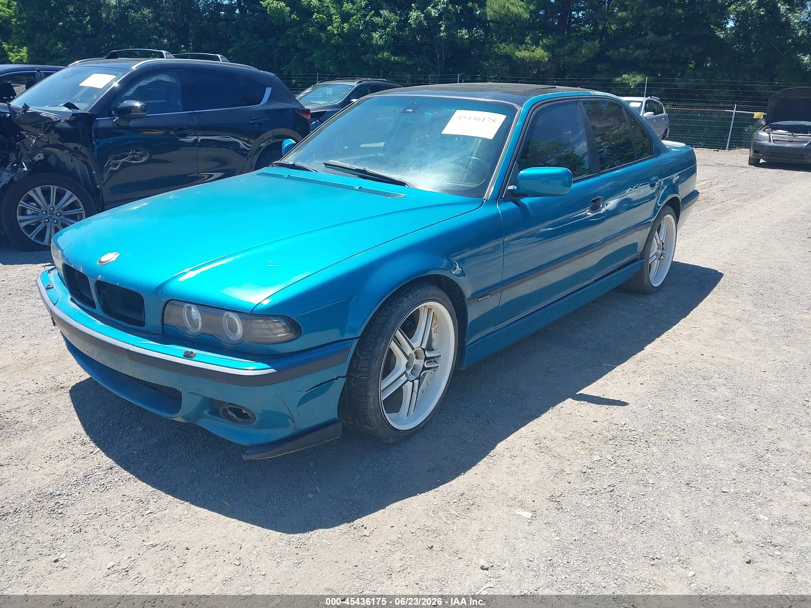 2001 Bmw 740ia   Blue vin: WBAGG83421DN88353