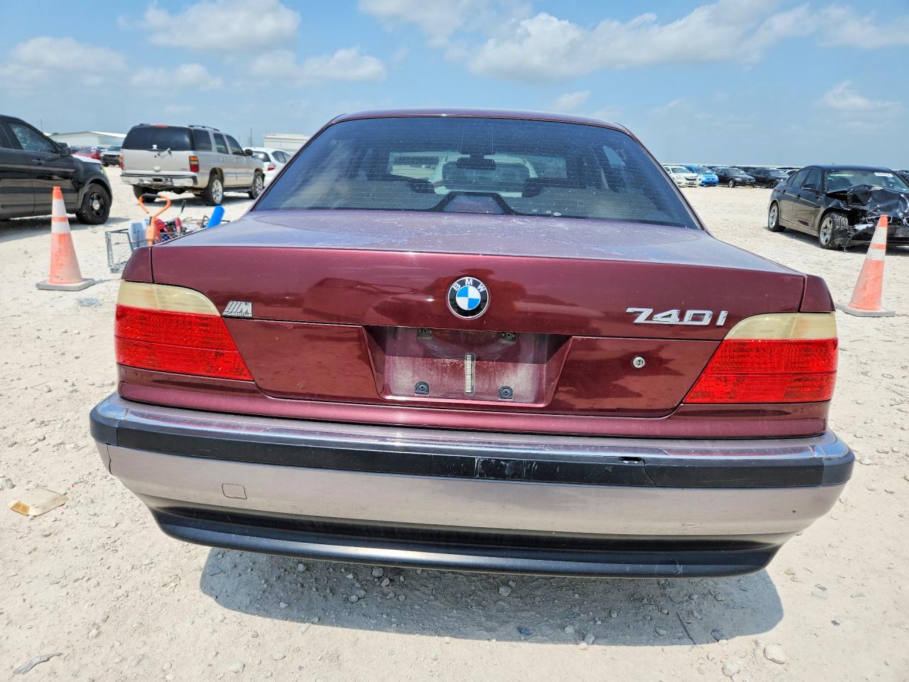 2001 Bmw 740 I Automatic Maroon vin: WBAGG83431DN84148