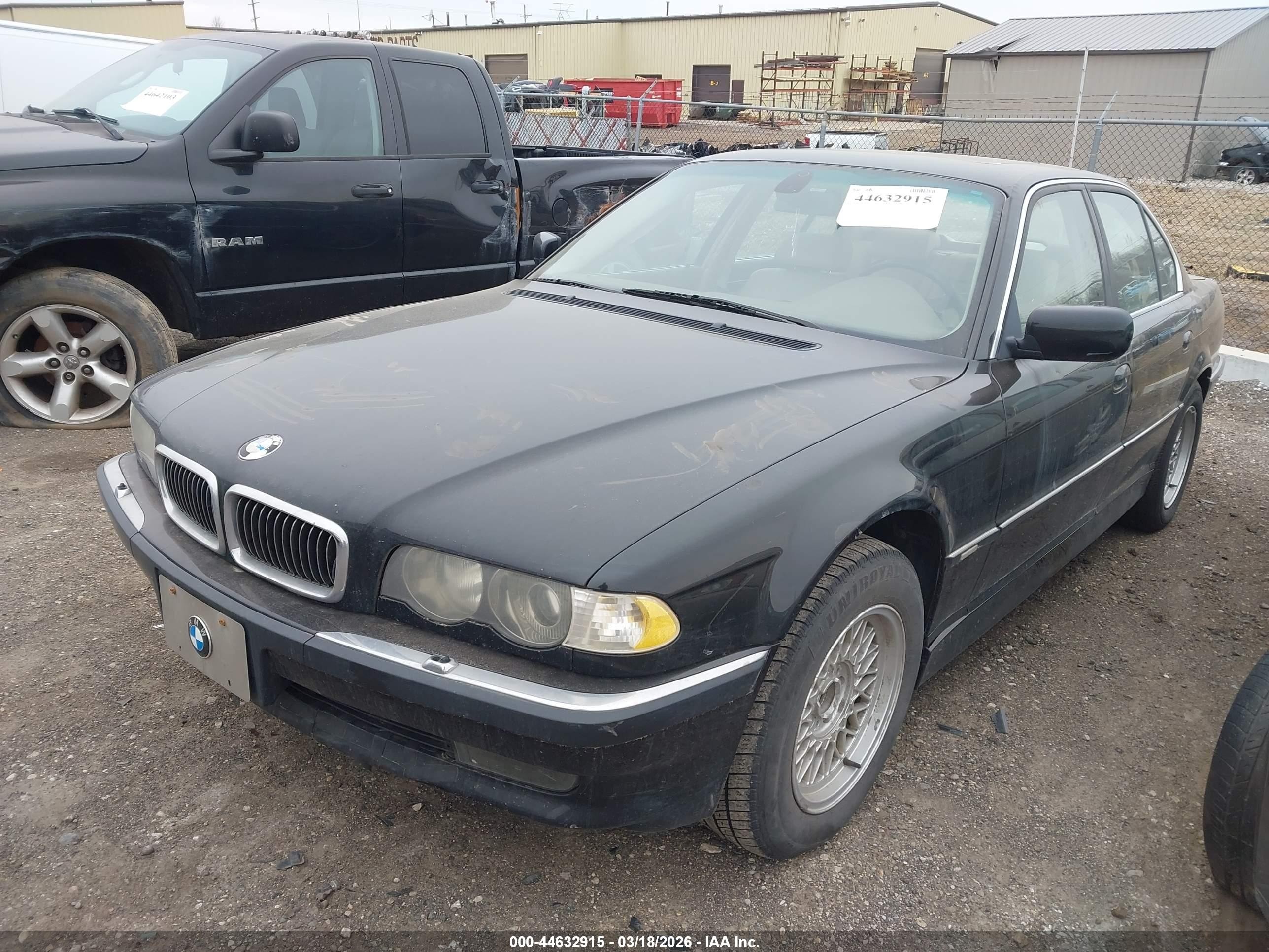 2001 Bmw 740ia   Black vin: WBAGG83441DN81999