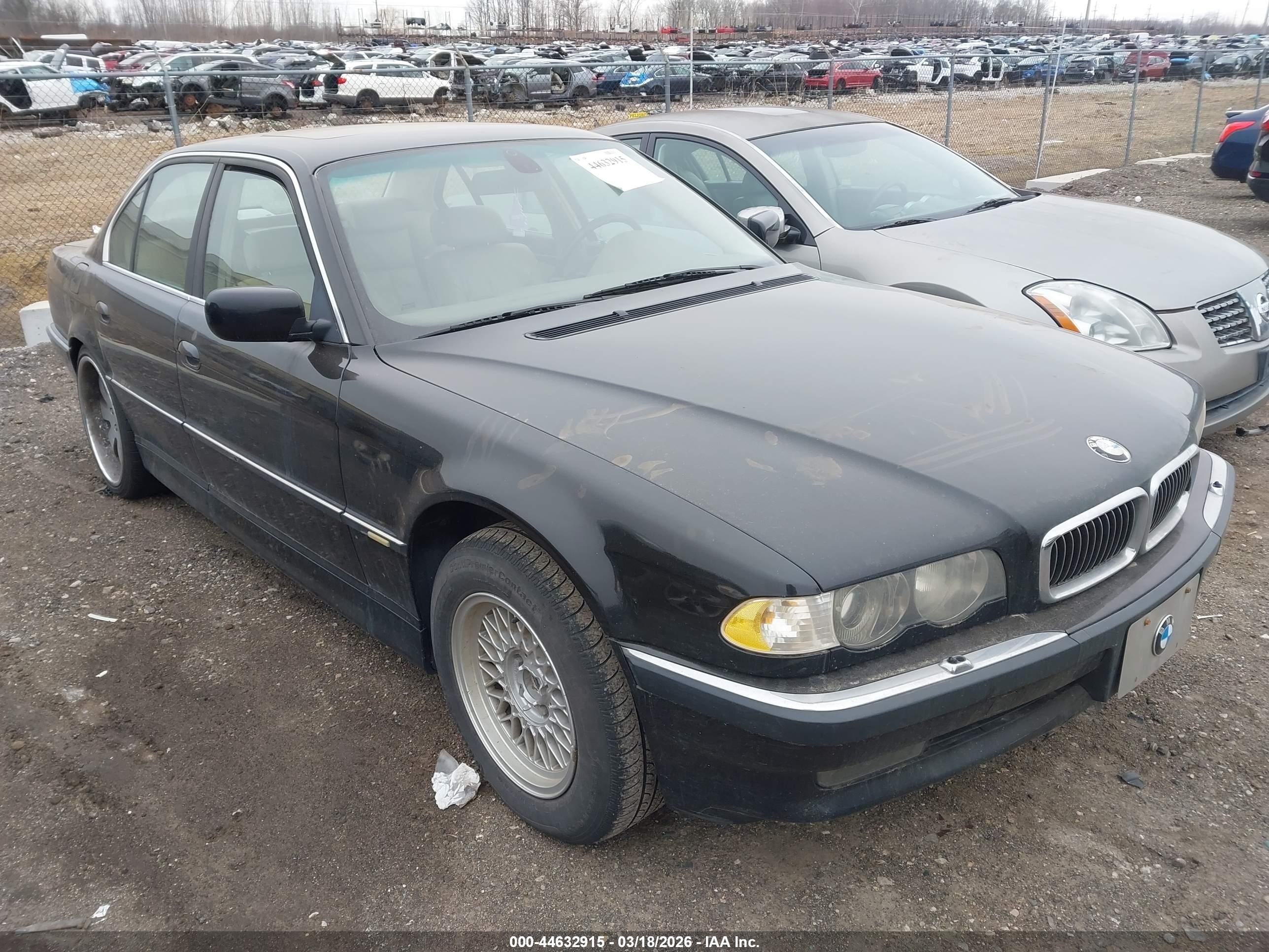 2001 Bmw 740ia   Black vin: WBAGG83441DN81999