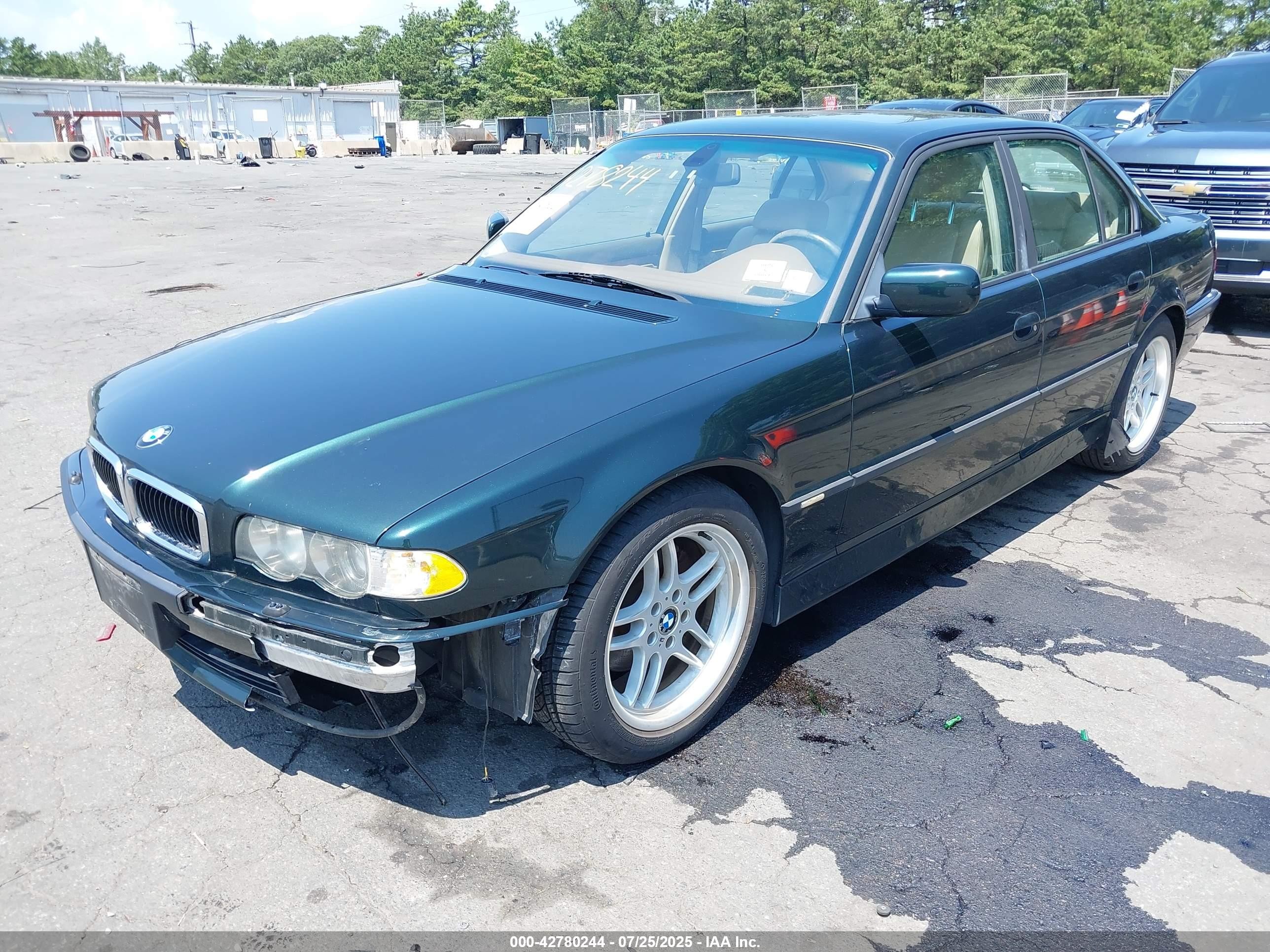 2001 Bmw 740ia   Green vin: WBAGG83441DN86927