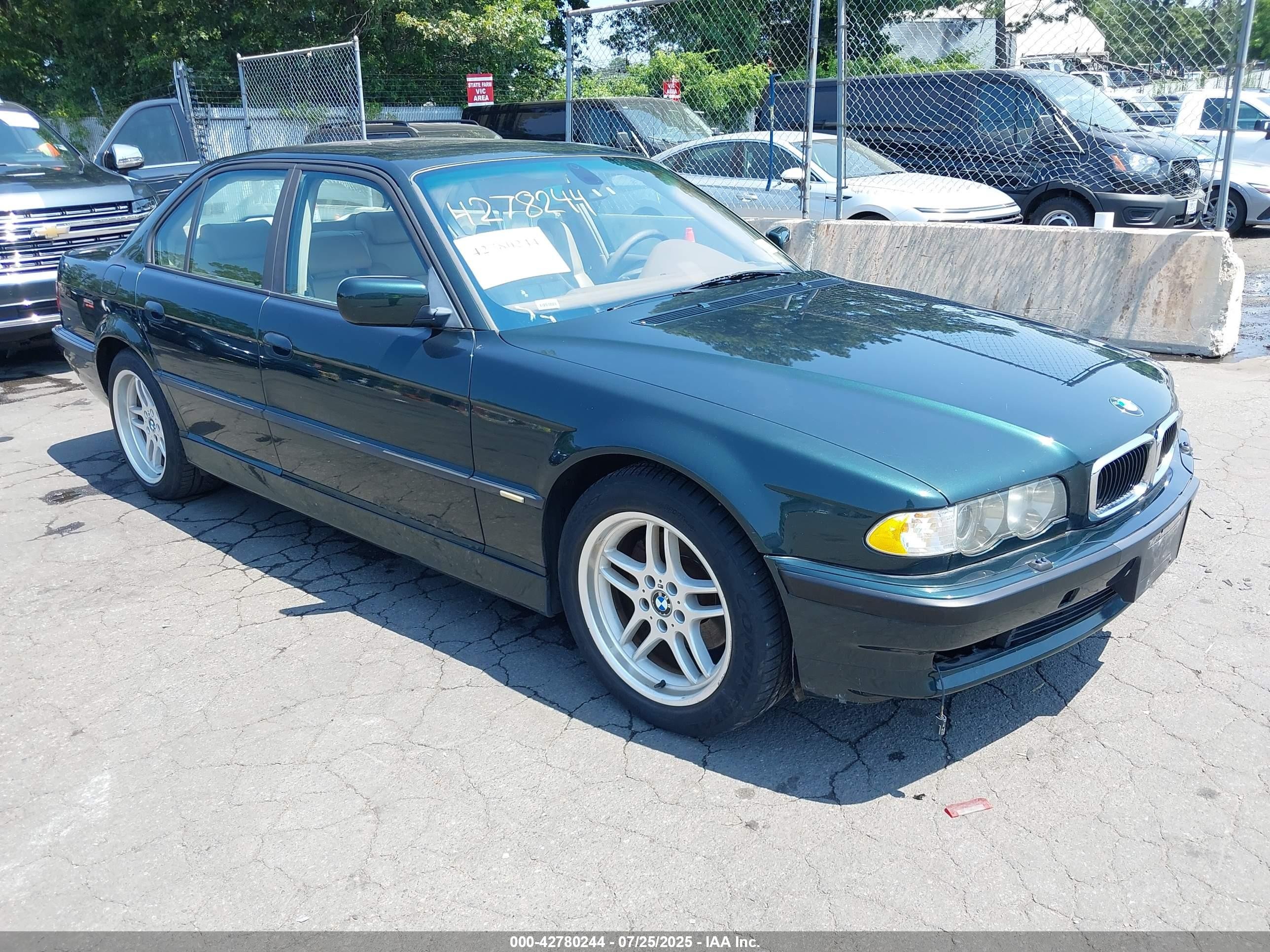 2001 Bmw 740ia   Green vin: WBAGG83441DN86927