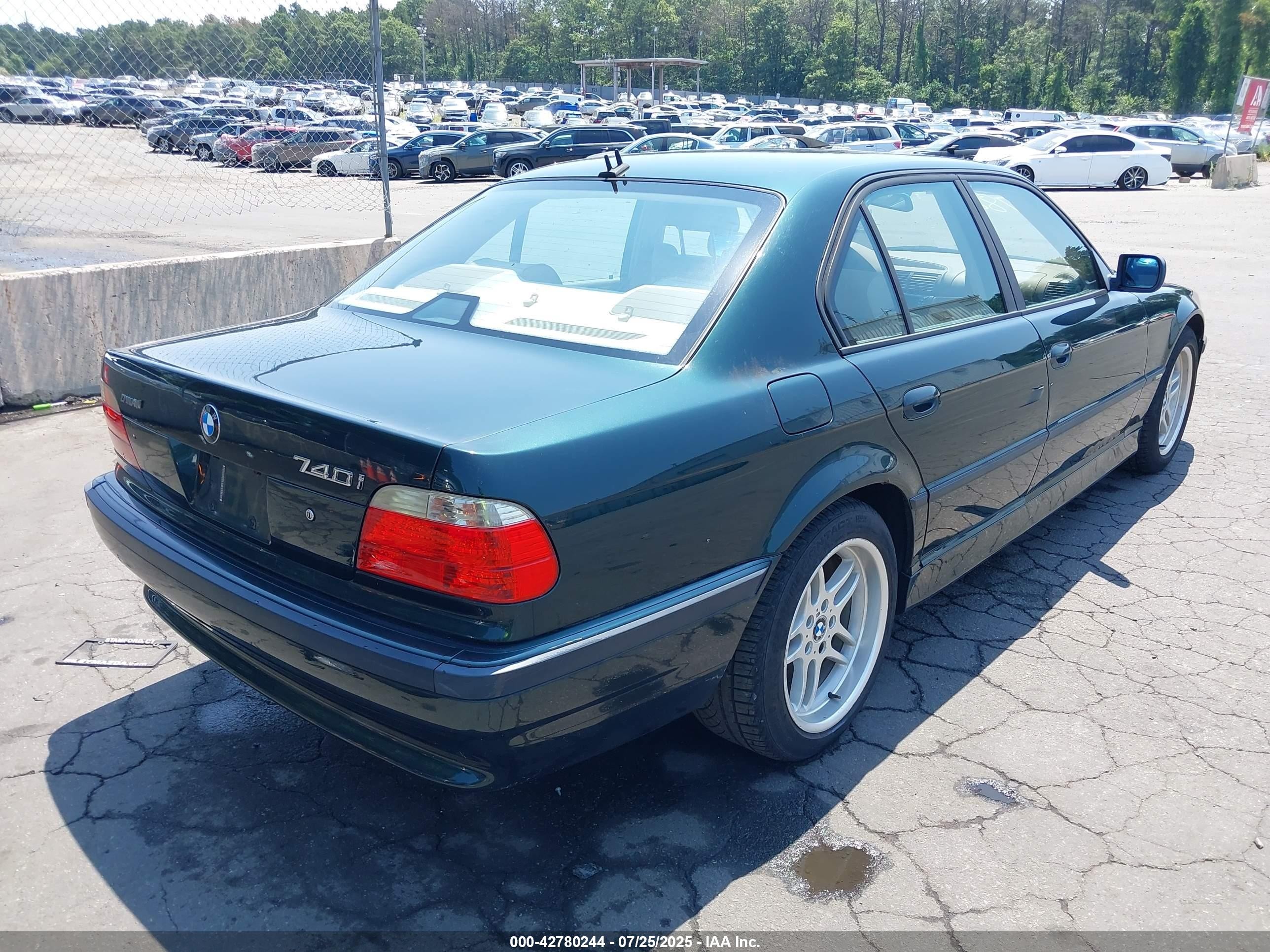 2001 Bmw 740ia   Green vin: WBAGG83441DN86927