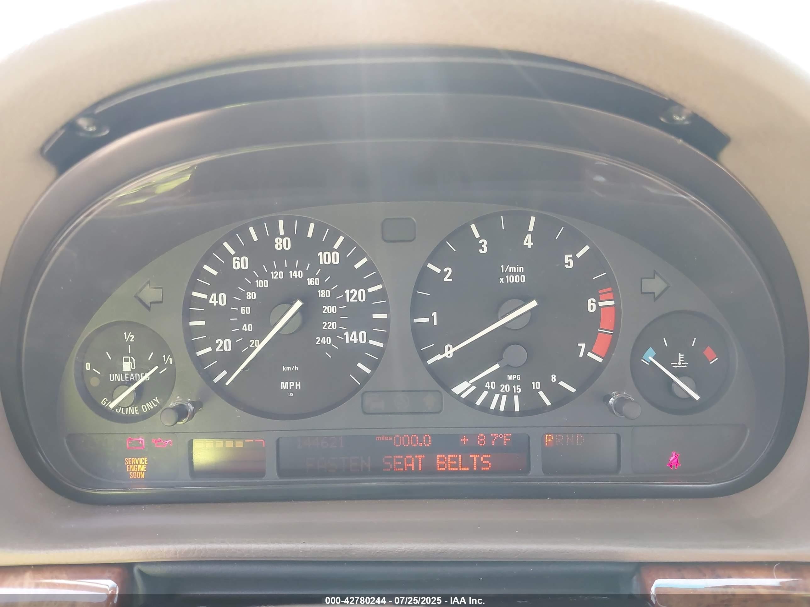 2001 Bmw 740ia   Green vin: WBAGG83441DN86927