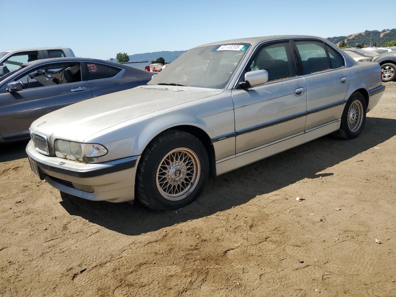 2001 Bmw 740 I Automatic Silver vin: WBAGG83441DN87804