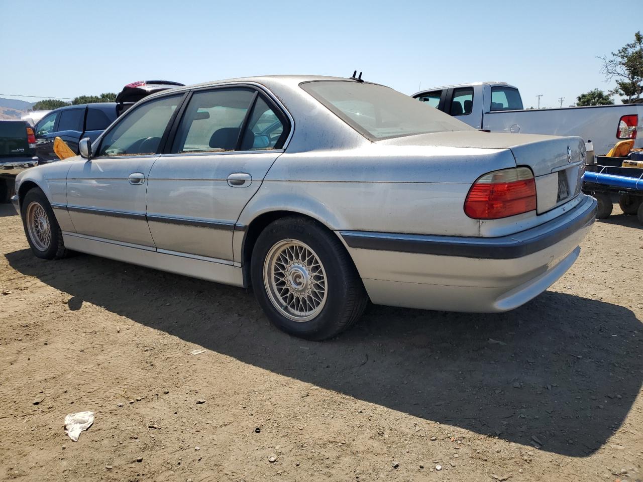 2001 Bmw 740 I Automatic Silver vin: WBAGG83441DN87804