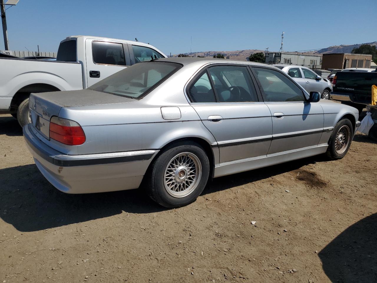 2001 Bmw 740 I Automatic Silver vin: WBAGG83441DN87804