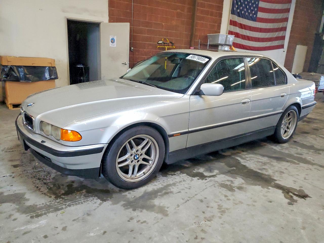 2000 Bmw 740 I Automatic Silver vin: WBAGG8344YDN75677