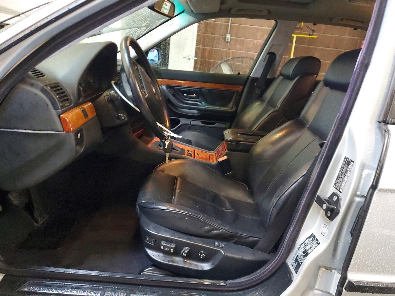 2000 Bmw 740 I Automatic Silver vin: WBAGG8344YDN75677
