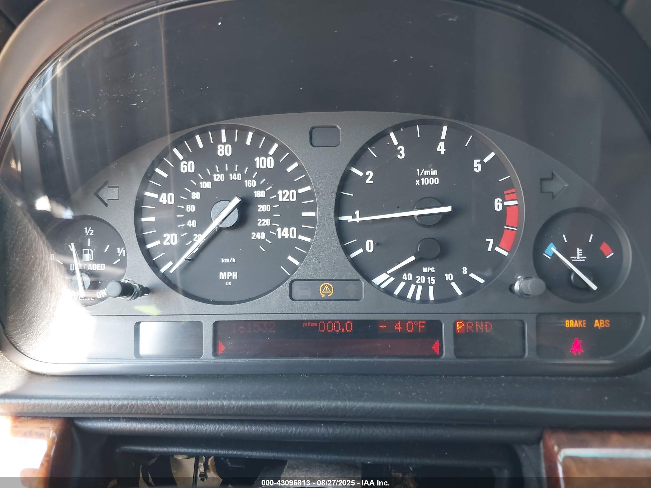 2000 Bmw 740ia   Silver vin: WBAGG8344YDN80815