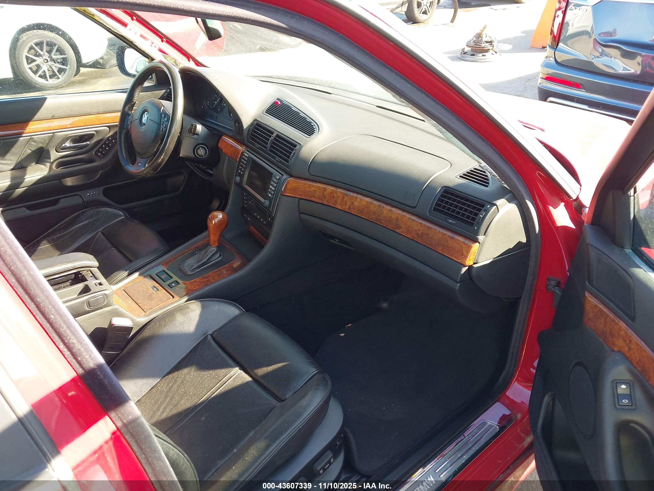 2001 Bmw 740ia   Red vin: WBAGG83451DN86175