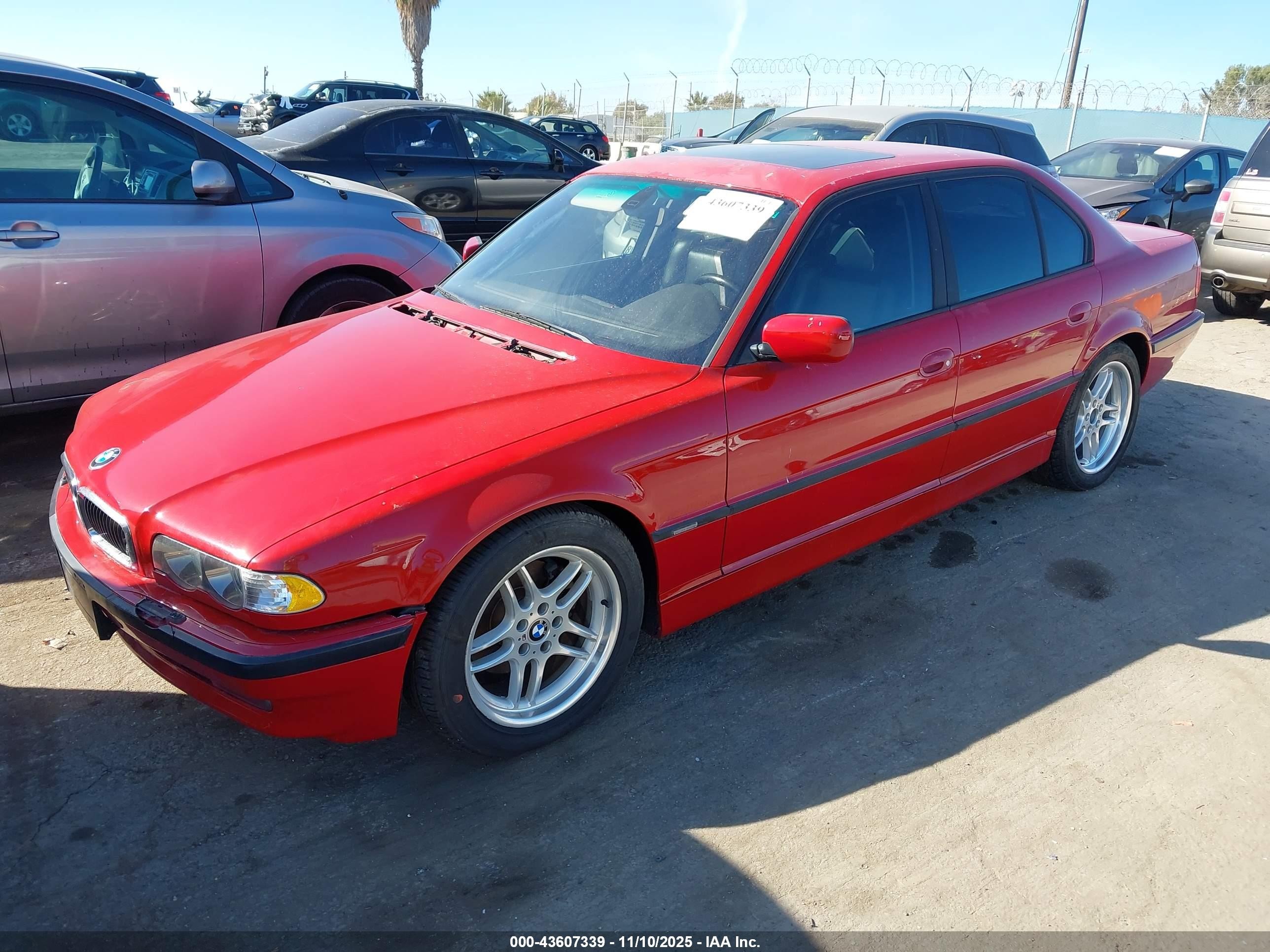 2001 Bmw 740ia   Red vin: WBAGG83451DN86175