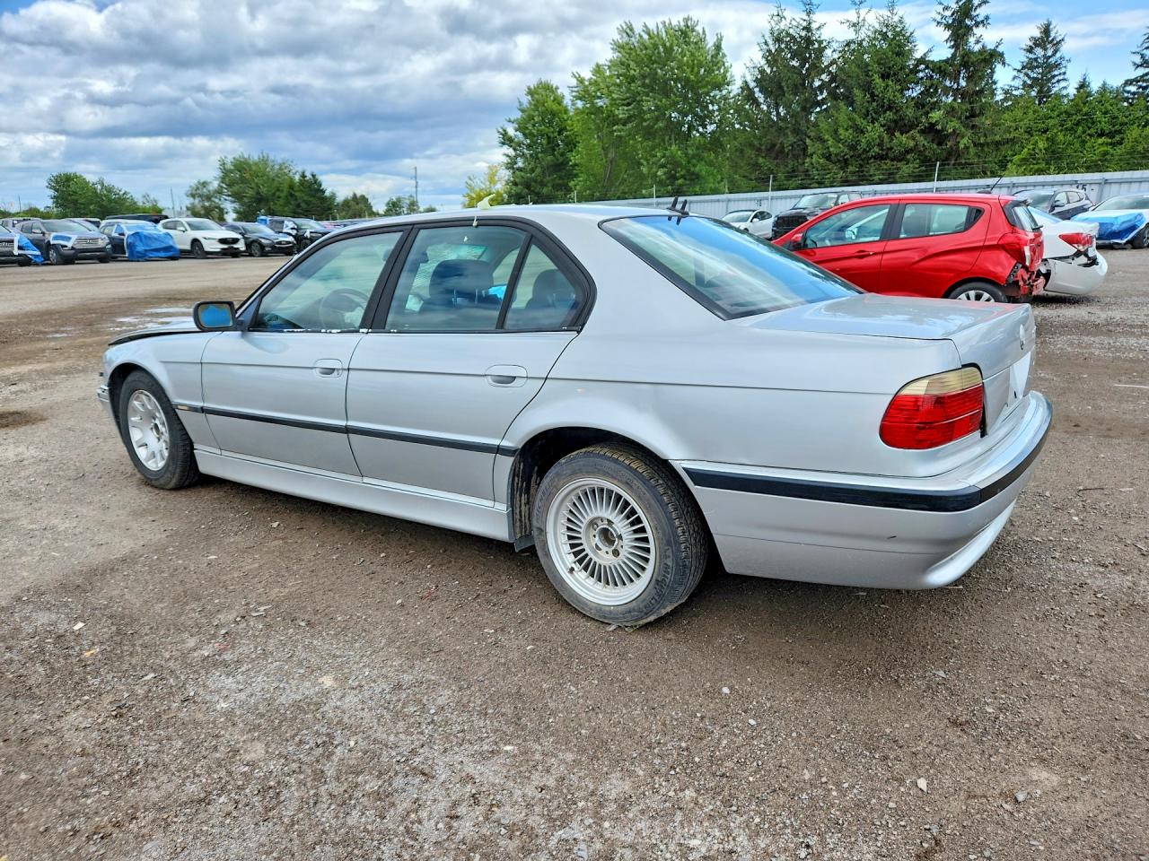 2001 Bmw 740 I Automatic Silver vin: WBAGG83451DN89075