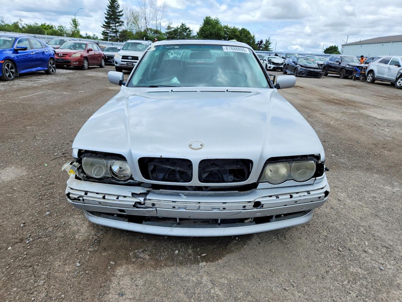 2001 Bmw 740 I Automatic Silver vin: WBAGG83451DN89075