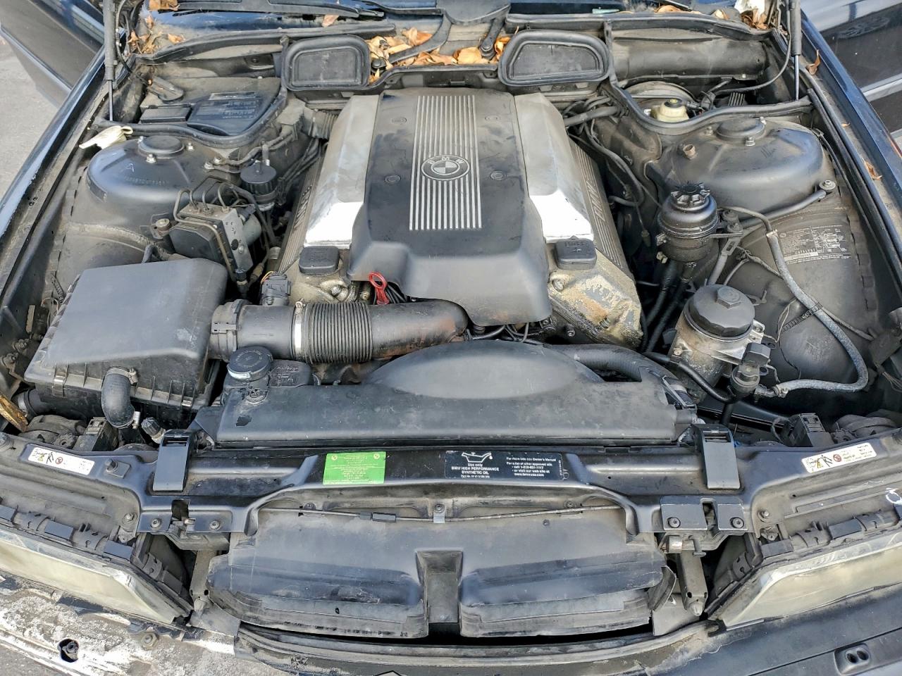 2000 Bmw 740 I Automatic Black vin: WBAGG8345YDN76353
