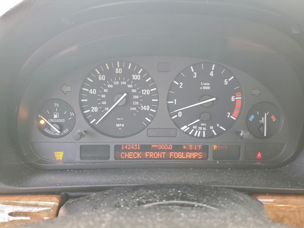 2000 Bmw 740 I Automatic Black vin: WBAGG8345YDN76353