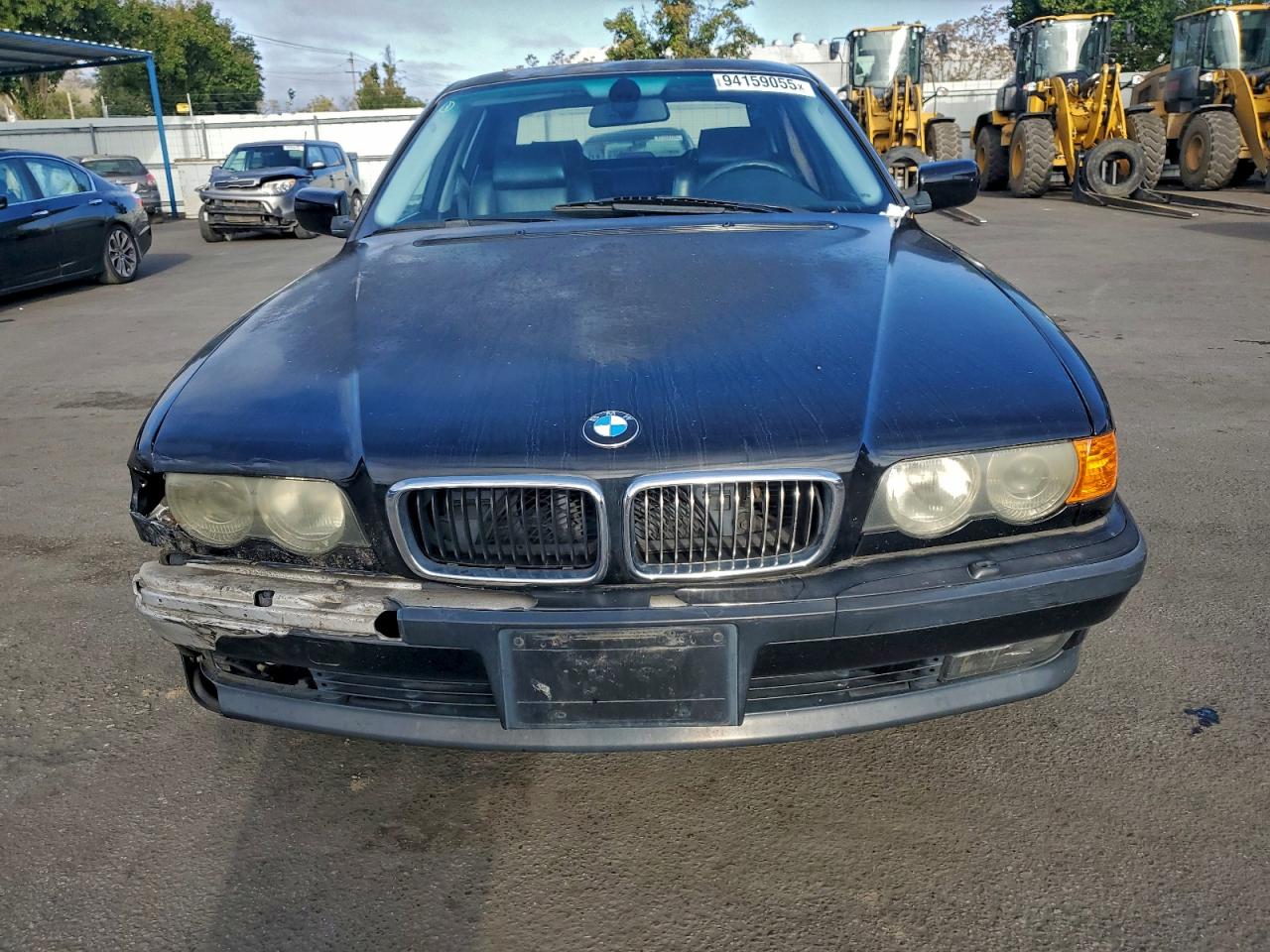 2000 Bmw 740 I Automatic Black vin: WBAGG8345YDN76353
