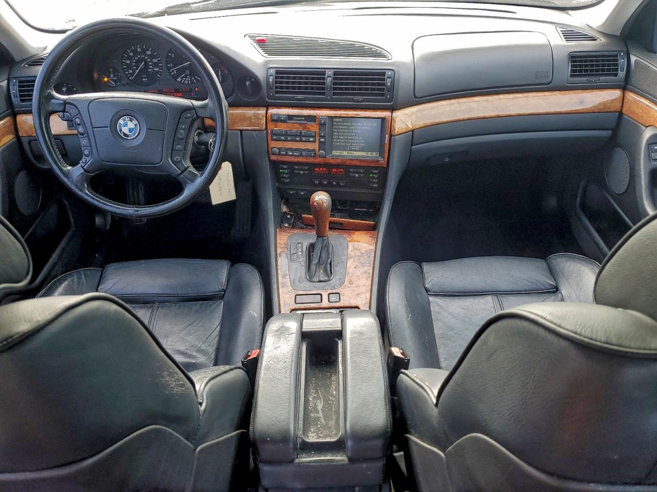 2000 Bmw 740 I Automatic Black vin: WBAGG8345YDN76353