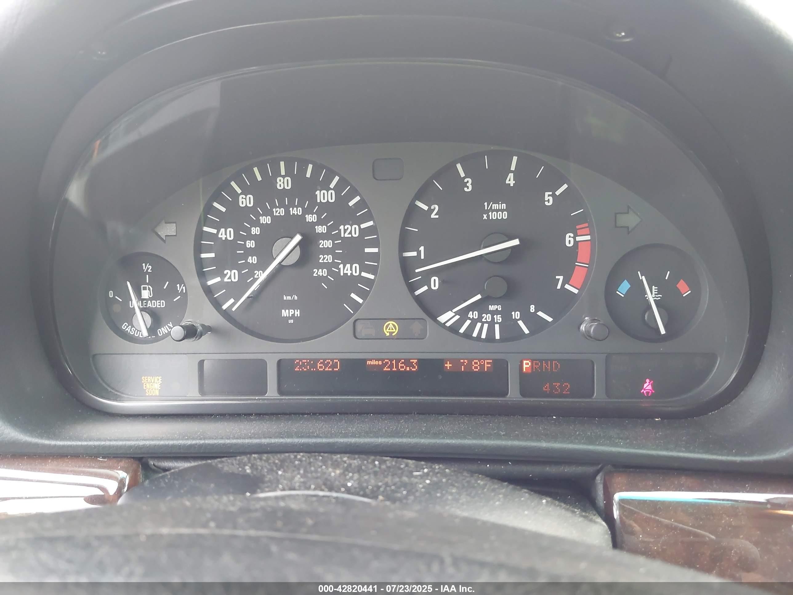2001 Bmw 740ia   Blue vin: WBAGG83461DN88520