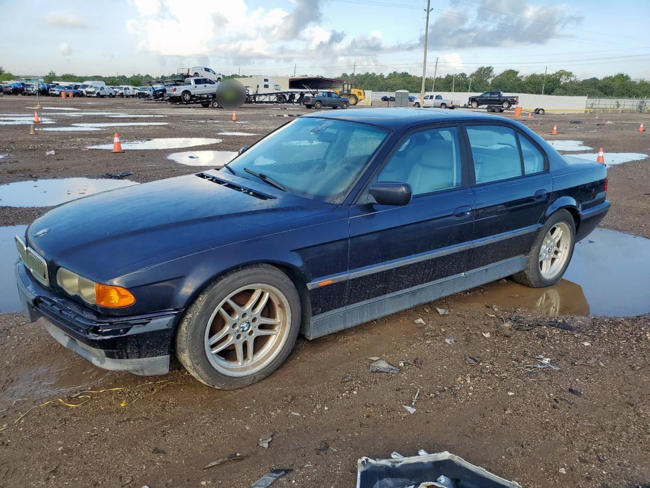 2000 Bmw 740 I Automatic Blue vin: WBAGG8346YDN77561