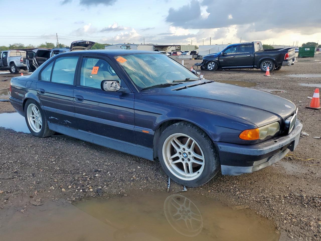 2000 Bmw 740 I Automatic Blue vin: WBAGG8346YDN77561