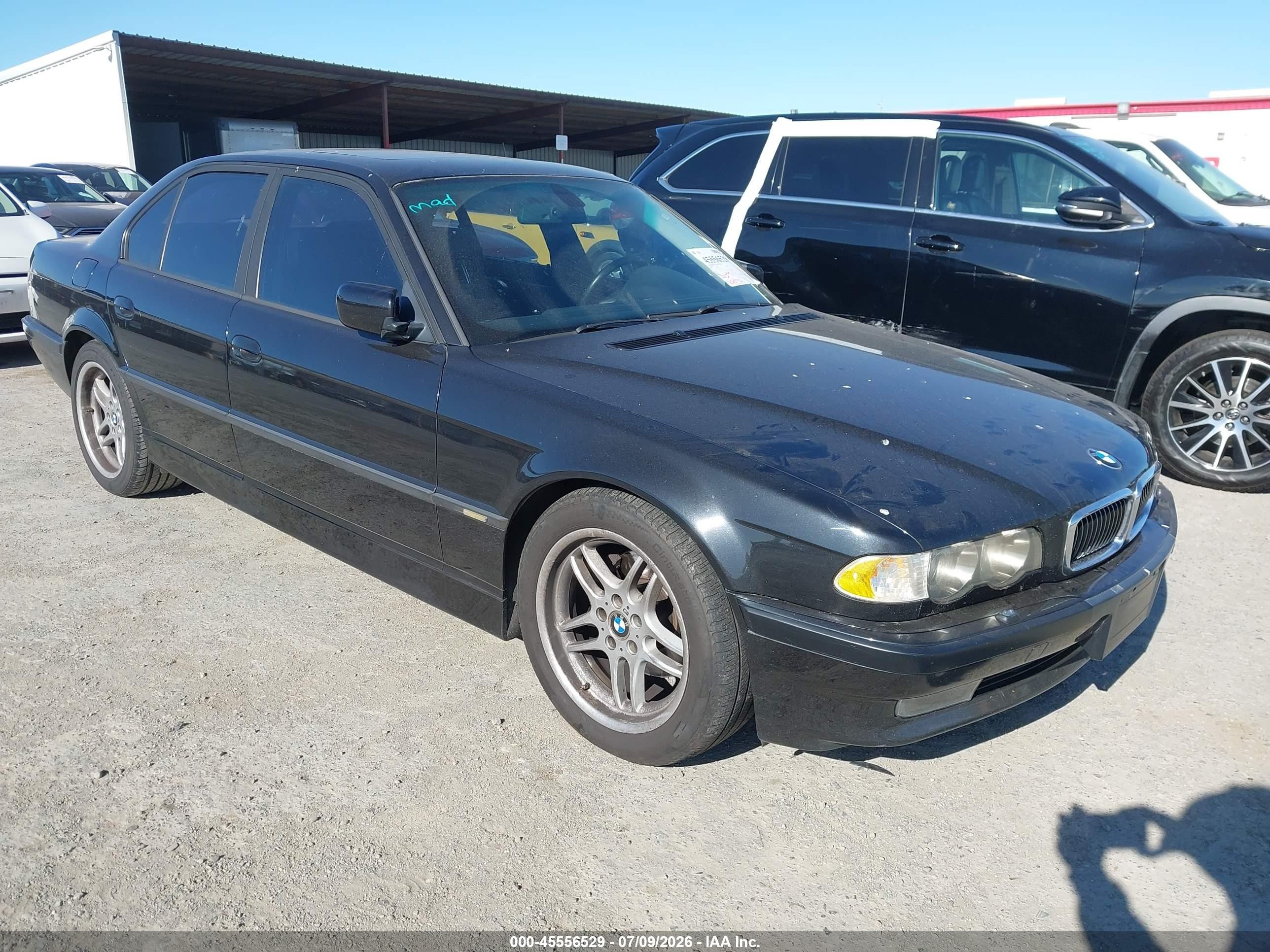 2001 Bmw 740ia   Черный vin: WBAGG83471DN84640