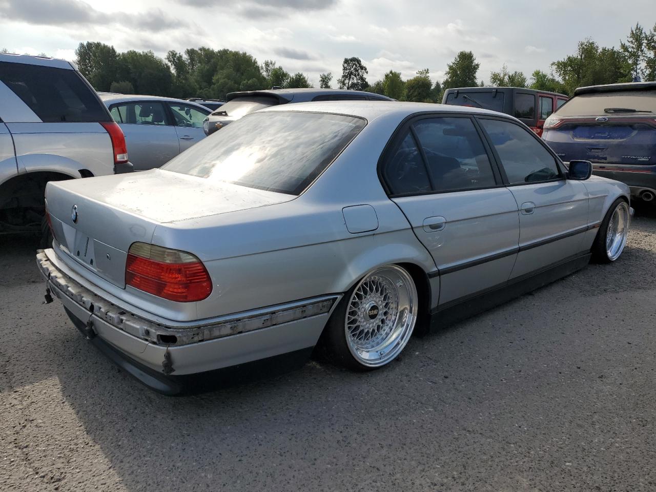2000 Bmw 740 I Automatic Silver vin: WBAGG8347YDN76788