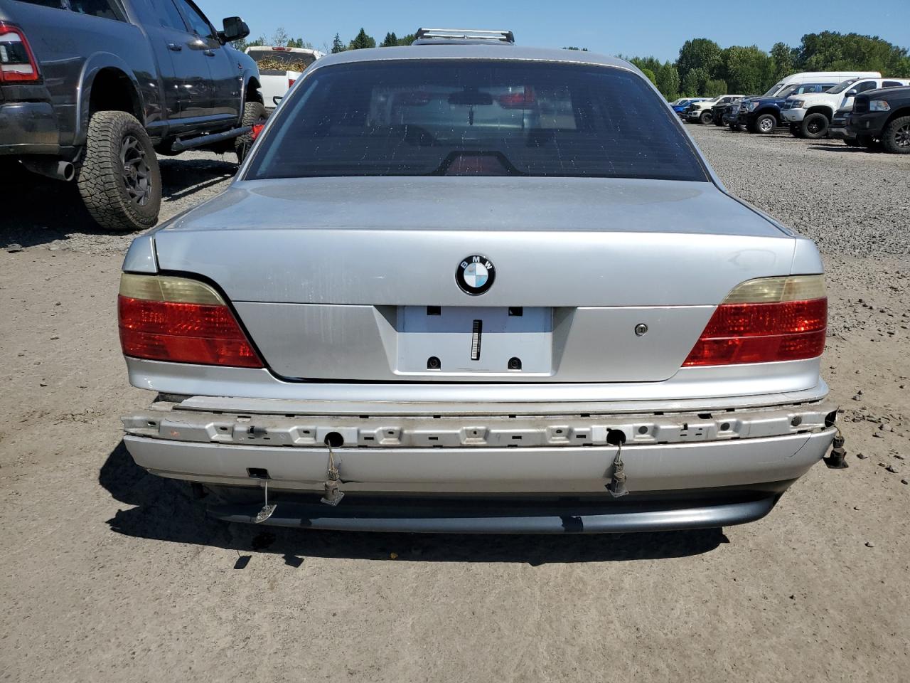 2000 Bmw 740 I Automatic Silver vin: WBAGG8347YDN76788