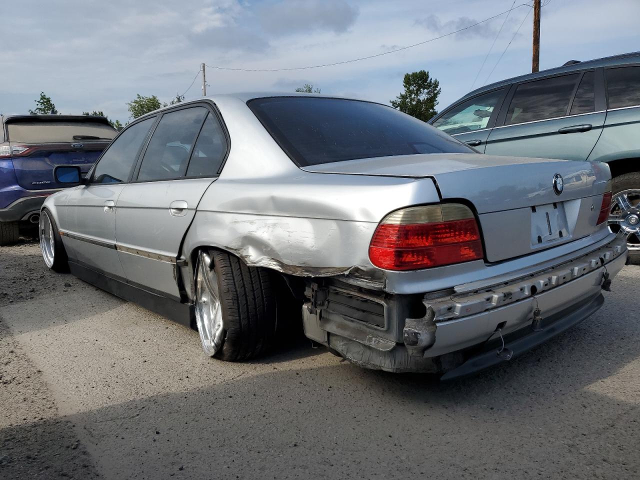 2000 Bmw 740 I Automatic Silver vin: WBAGG8347YDN76788