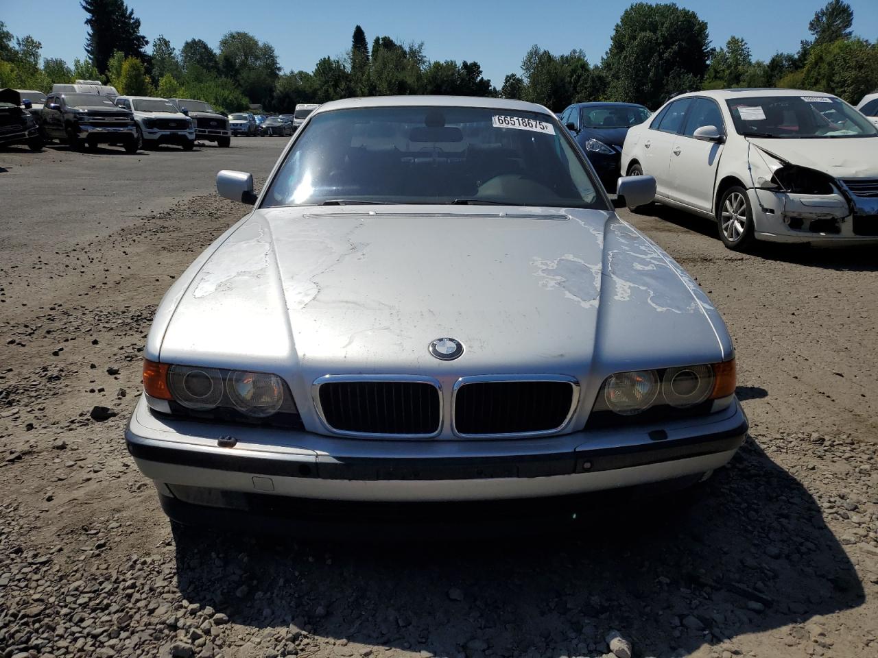 2000 Bmw 740 I Automatic Silver vin: WBAGG8347YDN76788