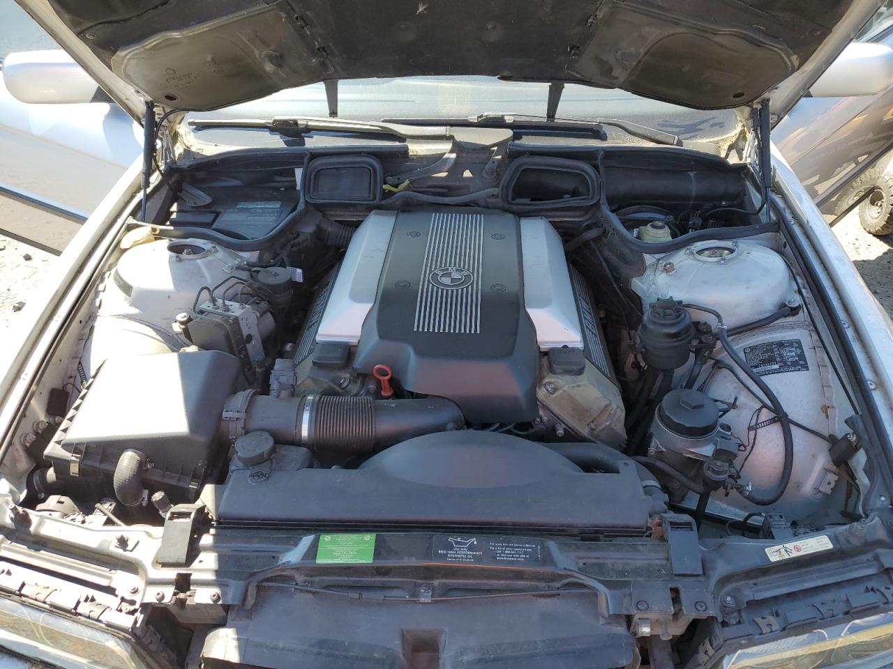 2000 Bmw 740 I Automatic Silver vin: WBAGG8347YDN76788