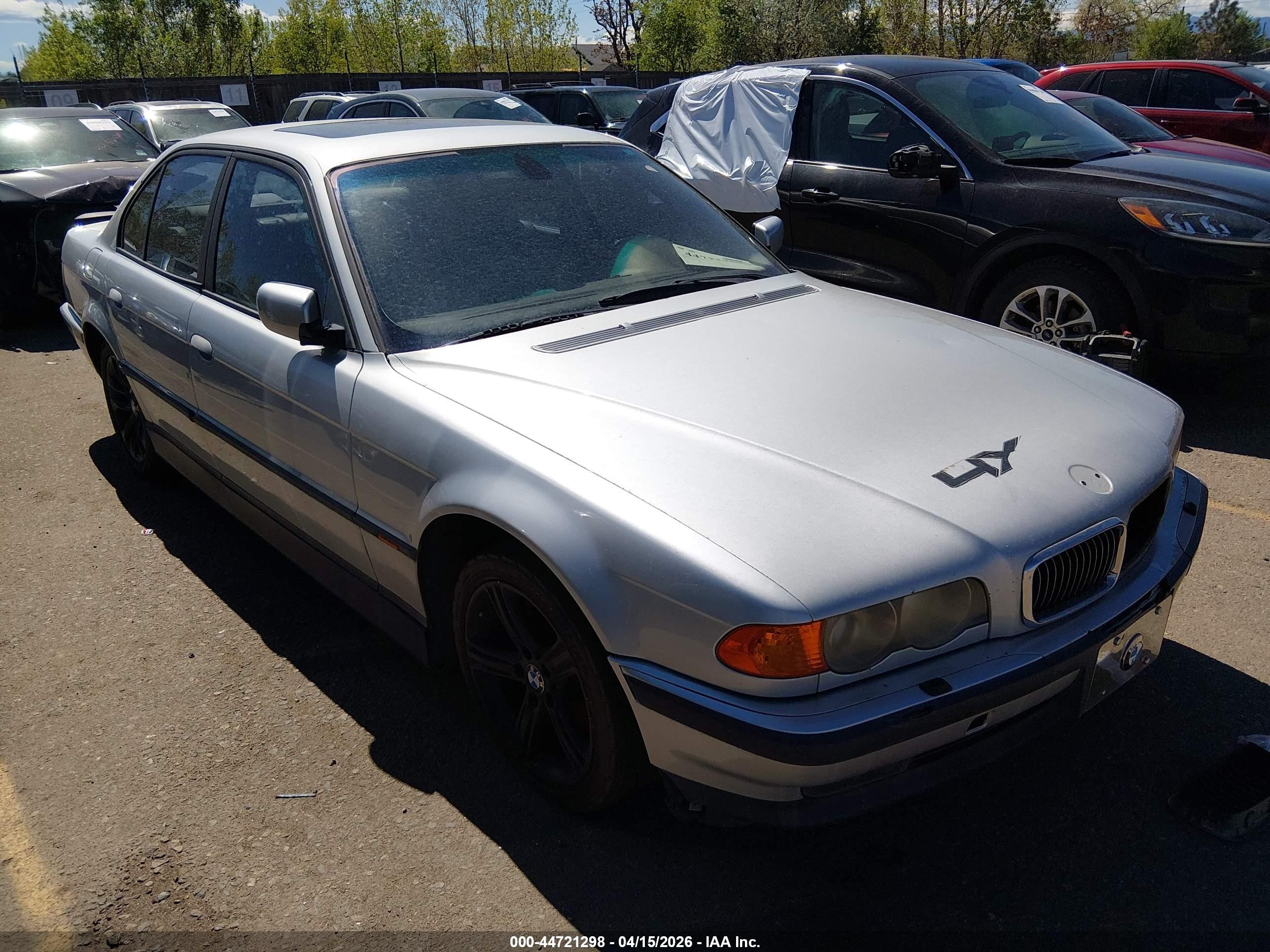 2000 Bmw 740ia   Gray vin: WBAGG8347YDN80081