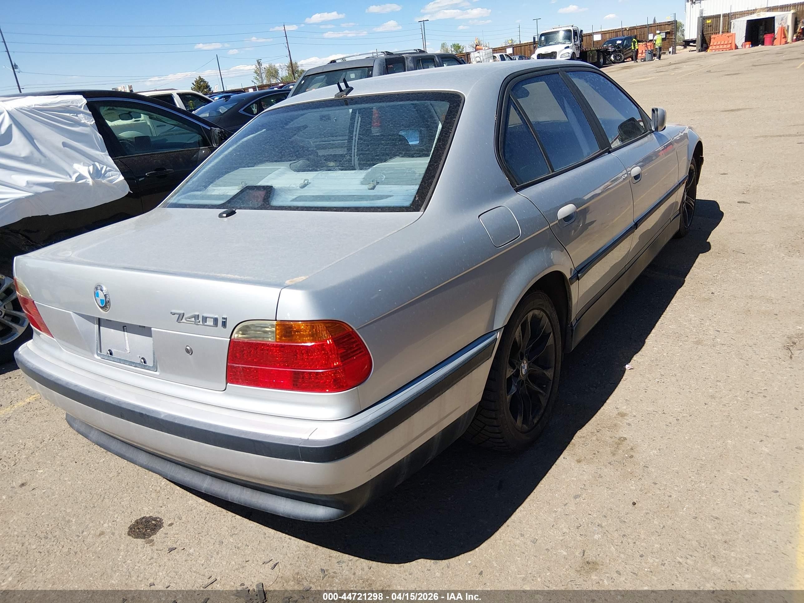 2000 Bmw 740ia   Gray vin: WBAGG8347YDN80081