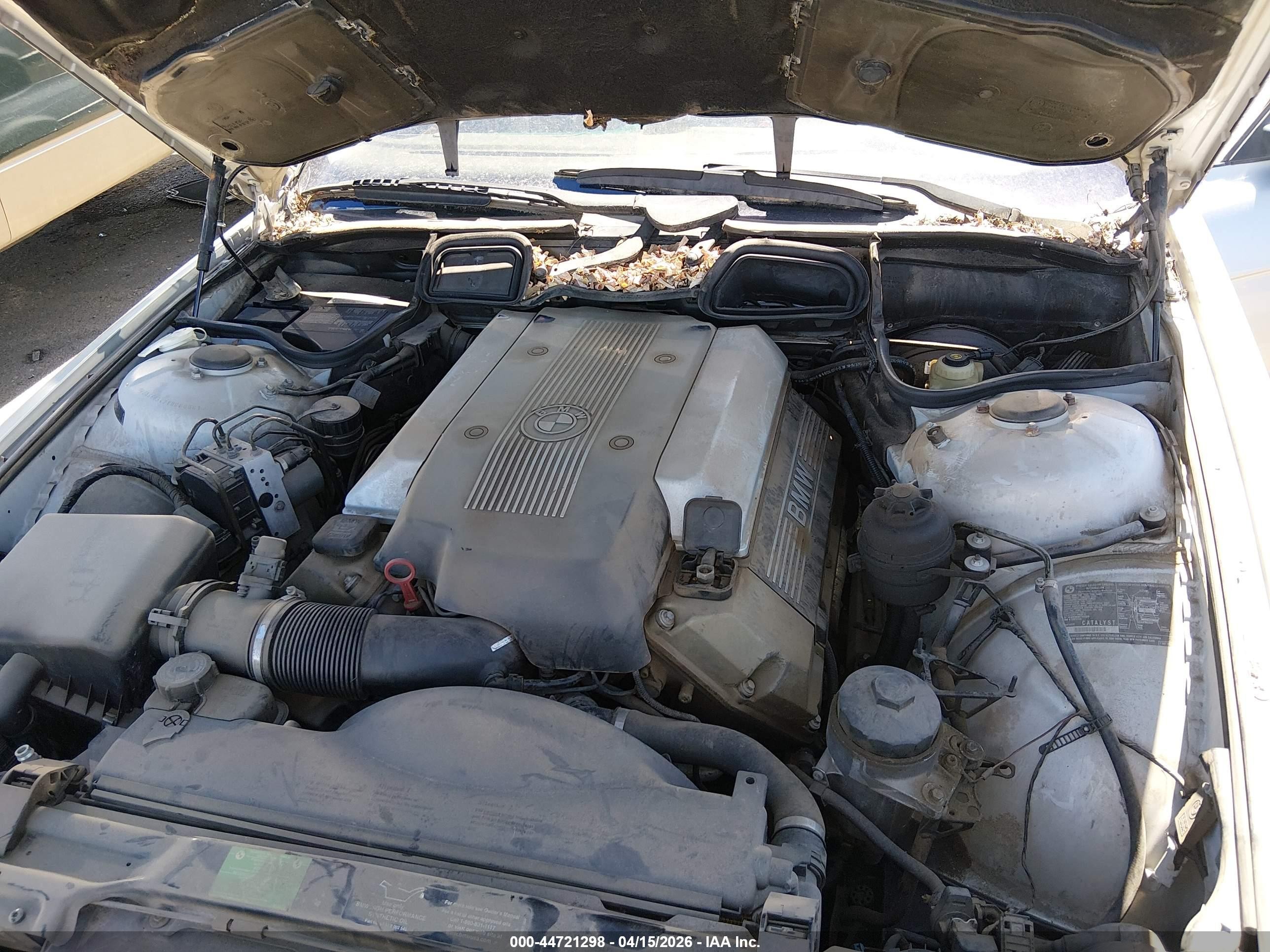 2000 Bmw 740ia   Gray vin: WBAGG8347YDN80081