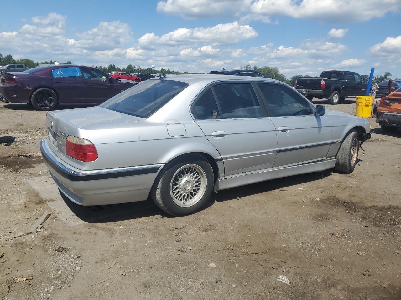 2001 Bmw 740 I Automatic Silver vin: WBAGG83481DN81214