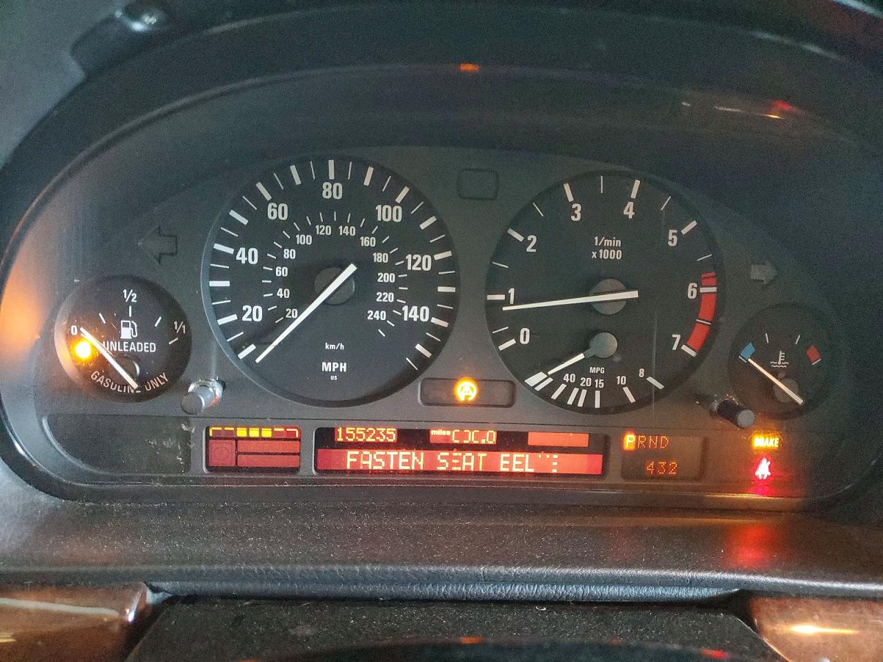 2000 Bmw 740 I Automatic Silver vin: WBAGG8348YDN79649