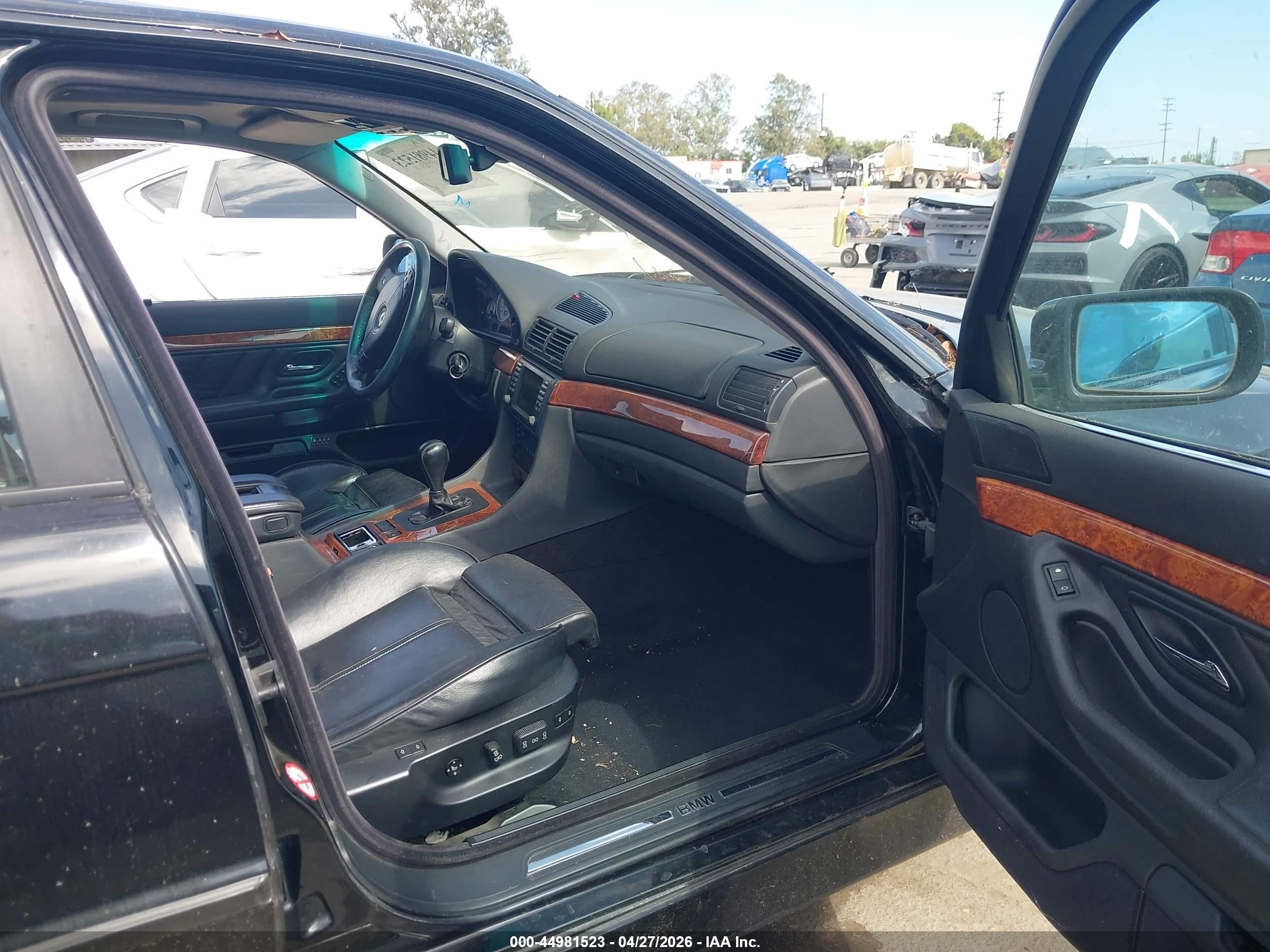 2001 Bmw 740ia   Black vin: WBAGG83491DN81383