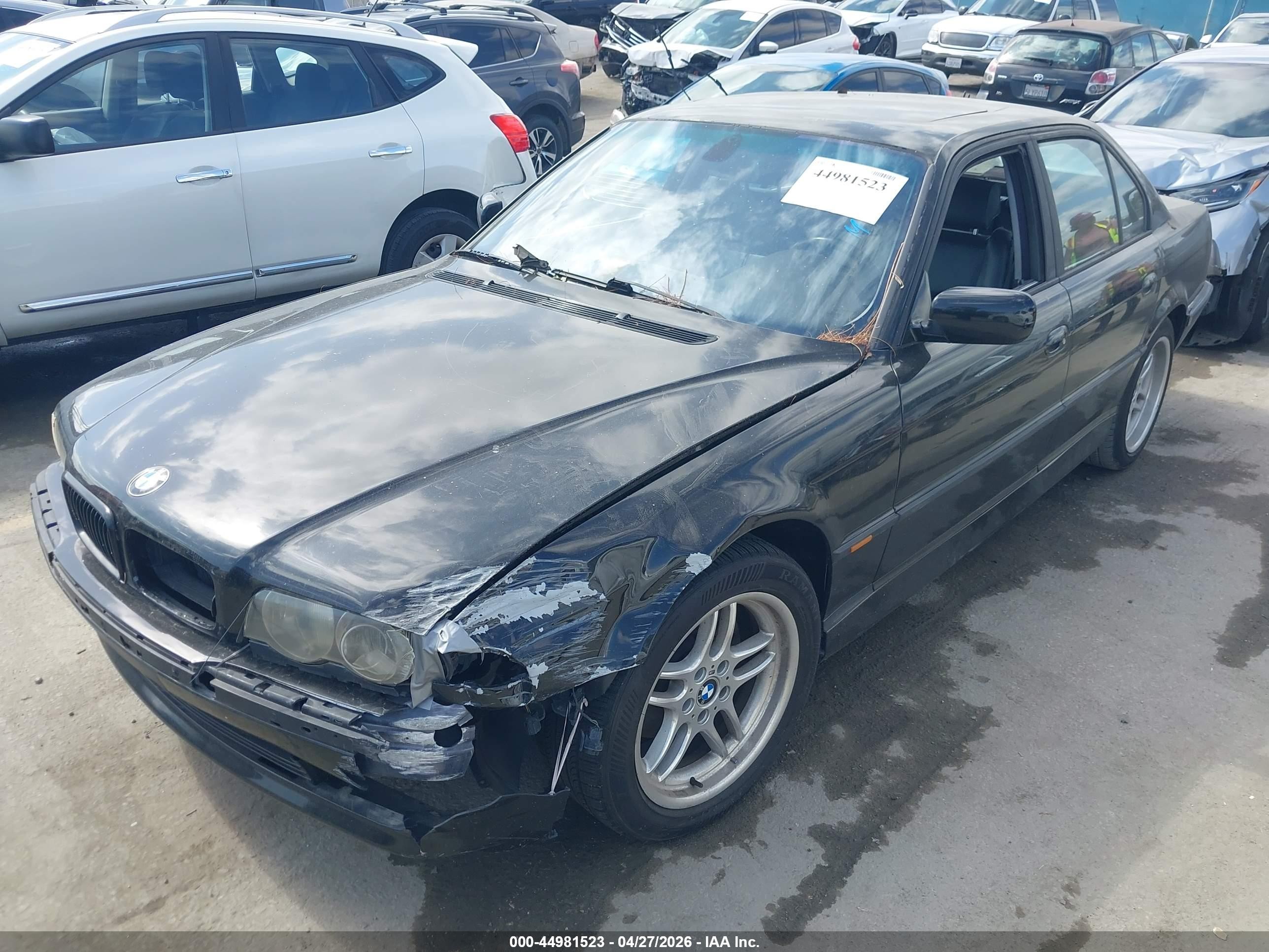 2001 Bmw 740ia   Black vin: WBAGG83491DN81383