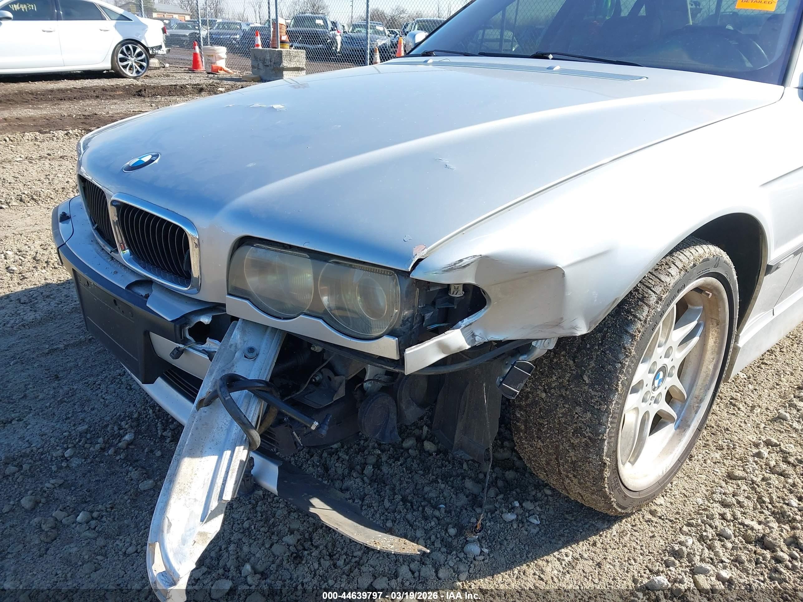2001 Bmw 740ia   Silver vin: WBAGG83491DN84140