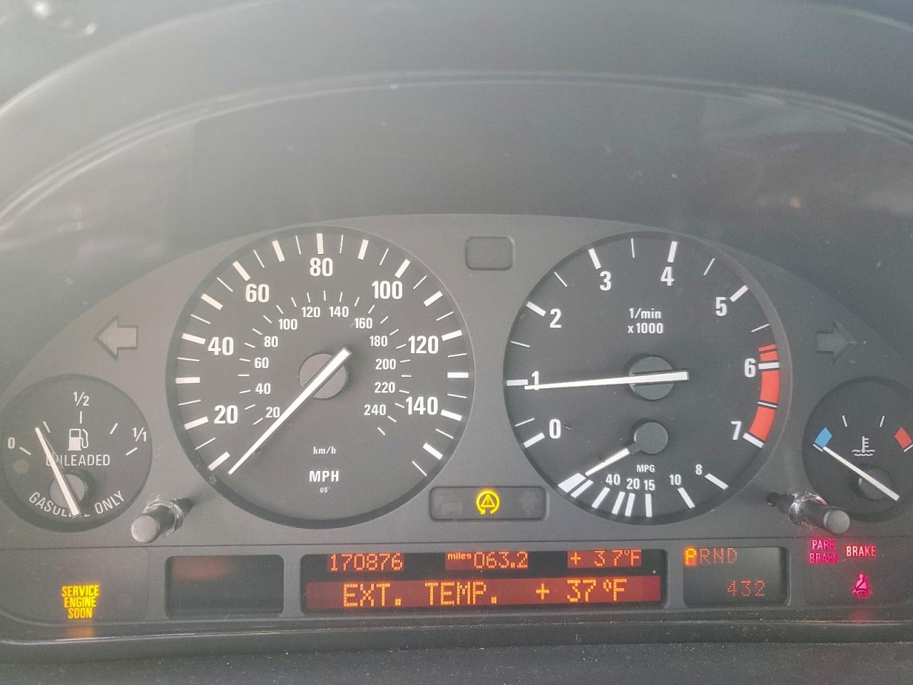 2001 Bmw 740 I Automatic Blue vin: WBAGG834X1DN84762