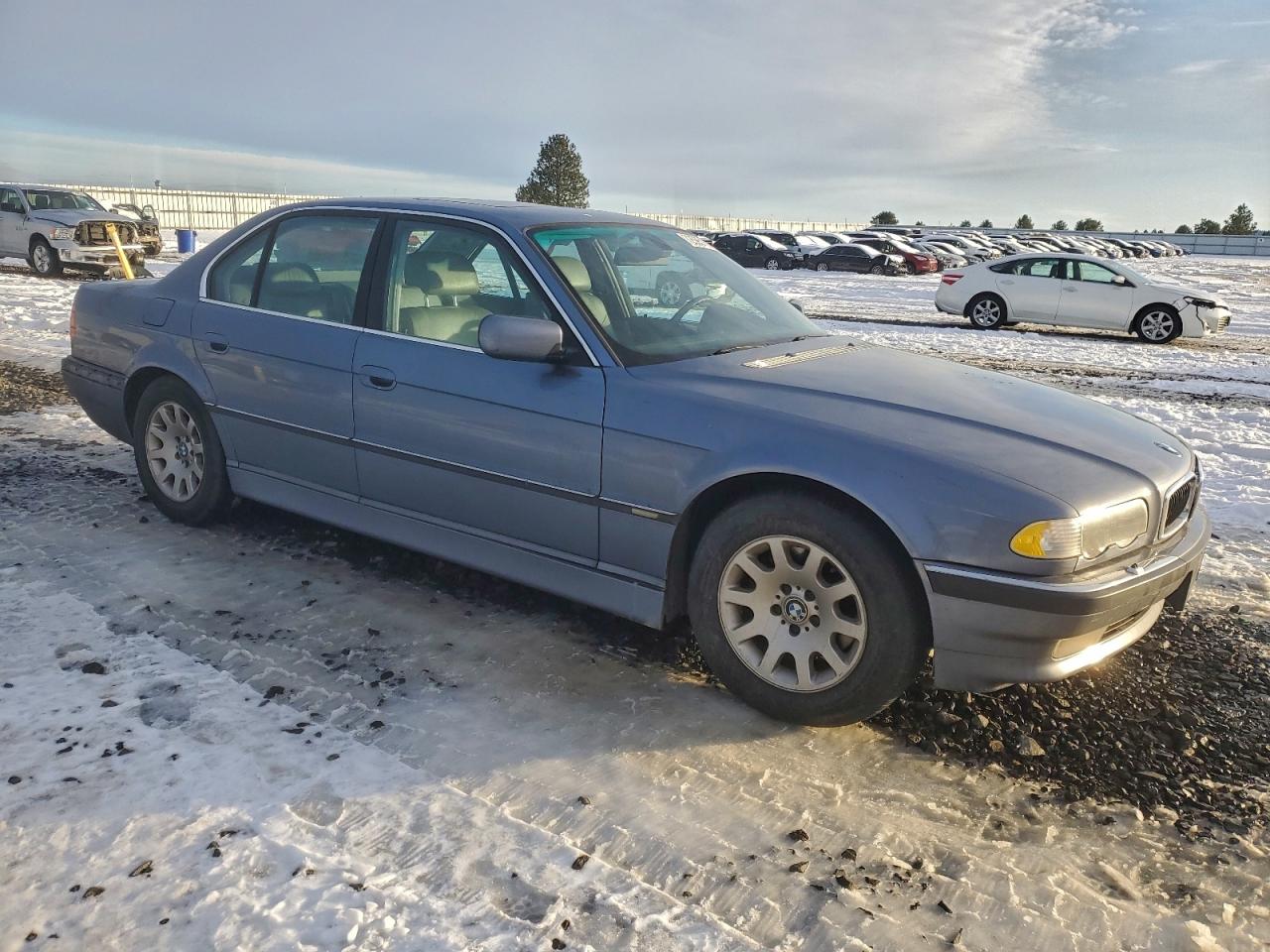 2001 Bmw 740 I Automatic Blue vin: WBAGG834X1DN84762