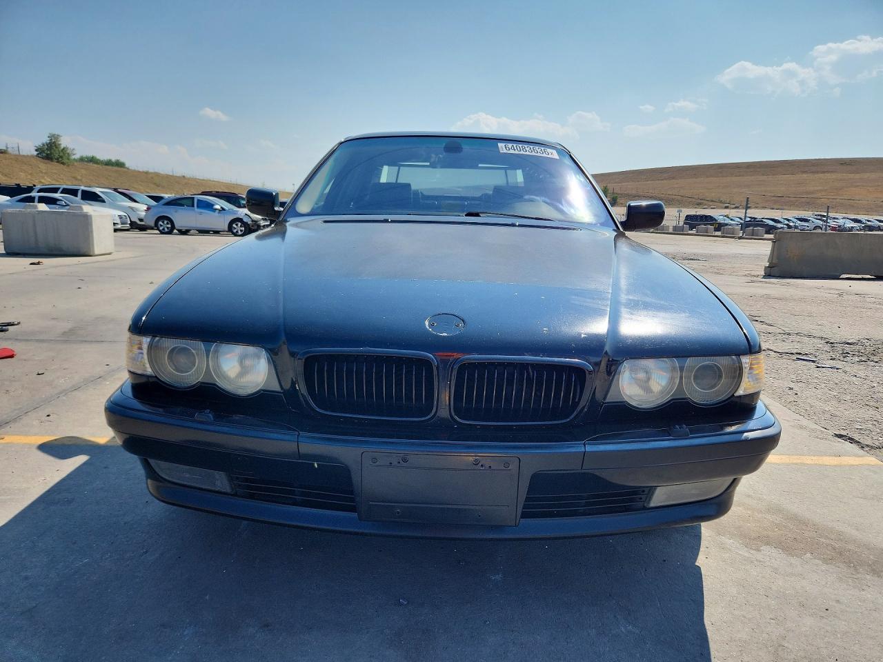 2000 Bmw 740 I Automatic Black vin: WBAGG834XYDN80415